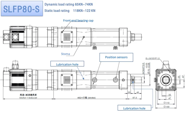 150mm Stroke Synchronous Tubular Electric Cylinder Linear Actuator
