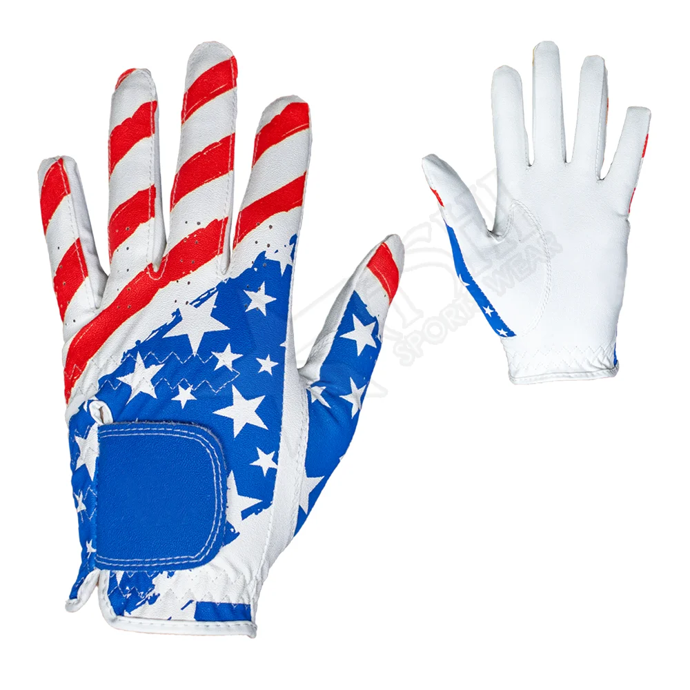 High Quality Soft Full Finger Leather Golf Glove For Left Hand Cabretta Leather Right Hand Golf Glove for Left-Handed Golfer