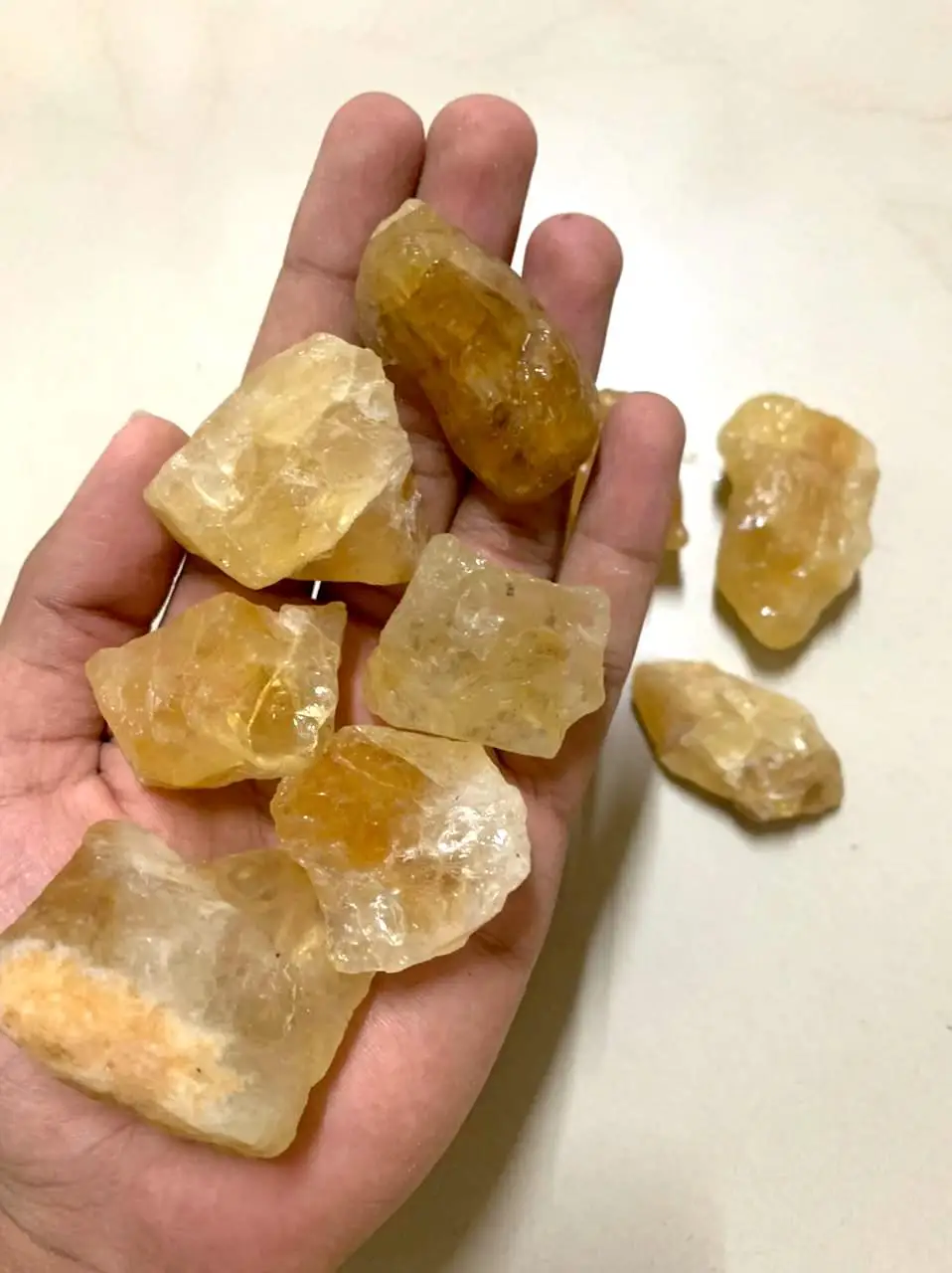 RAW CRYSTAL CITRINE TUMBLED STONES/ CERTIFIED REAL CITRINE ROUGH STONE TUMBLE WHOLESALE NATURAL YELLOW CITRINE GEMSTONE TUMBLES