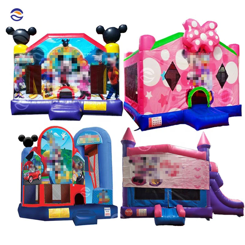 Inflatable Mickey Minnie Mouse Jumping Bouncer Slide Bouncy Castle Bounce House