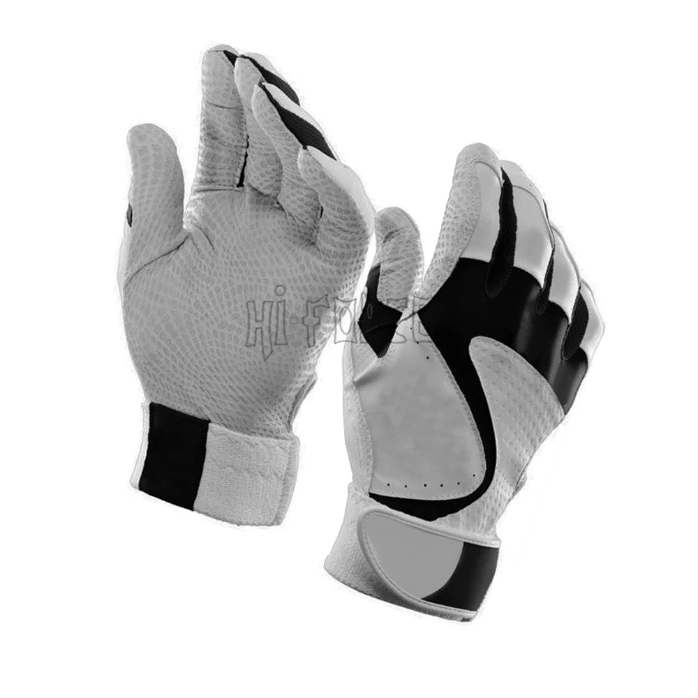 Customized Leather Anti-slip Batting Gloves Leather Baseball Batting Gloves High Quality Baseball Team Player Gloves