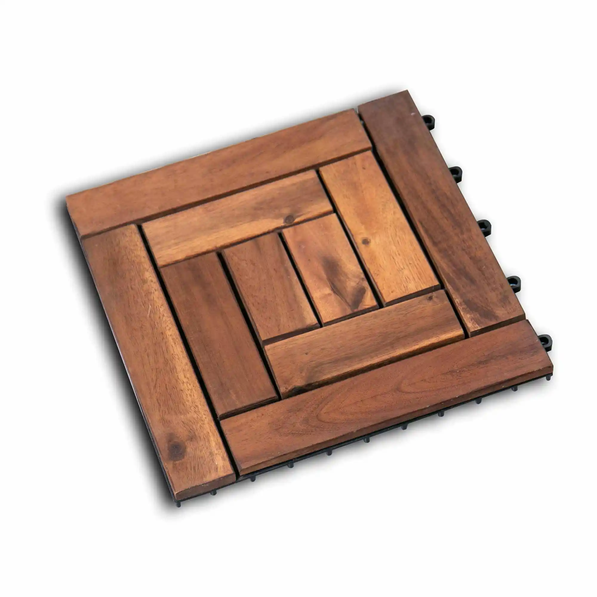 
10 Slat Decking Tiles Outdoor Decoration Furniture Quality A Modern 30x30cm 