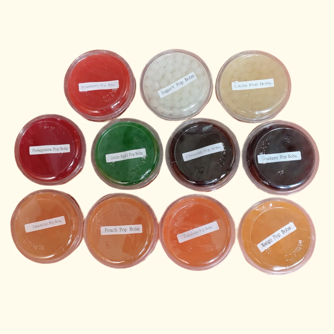 Fruit Boba Jelly Balls Popping Bursting Pearls