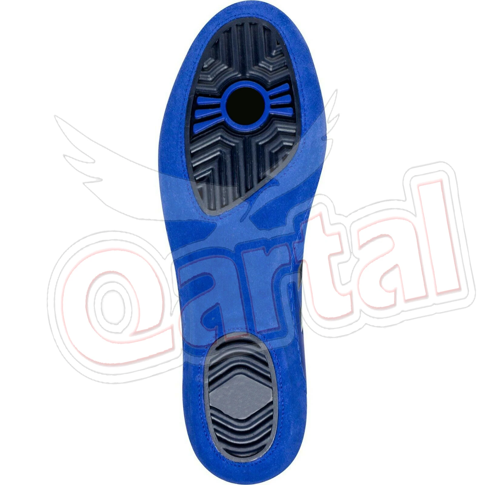 High Quality Custom Made Blue Genuine Leather Kick Boxing Shoes For