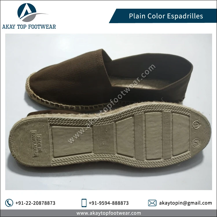 Эспадрильи производство Индии продажа от производителя джутовая подошва простые однотонные традиционные эспадрильи обувь на плоской подошве