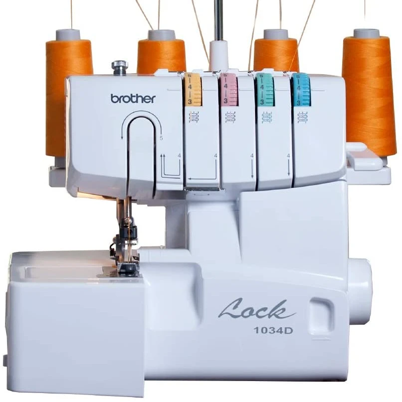 Белое сверло, 1034D, сверхпрочная машина для оверлока металлической рамы, 1300 стежков в минуту, съемная триммерная ловушка