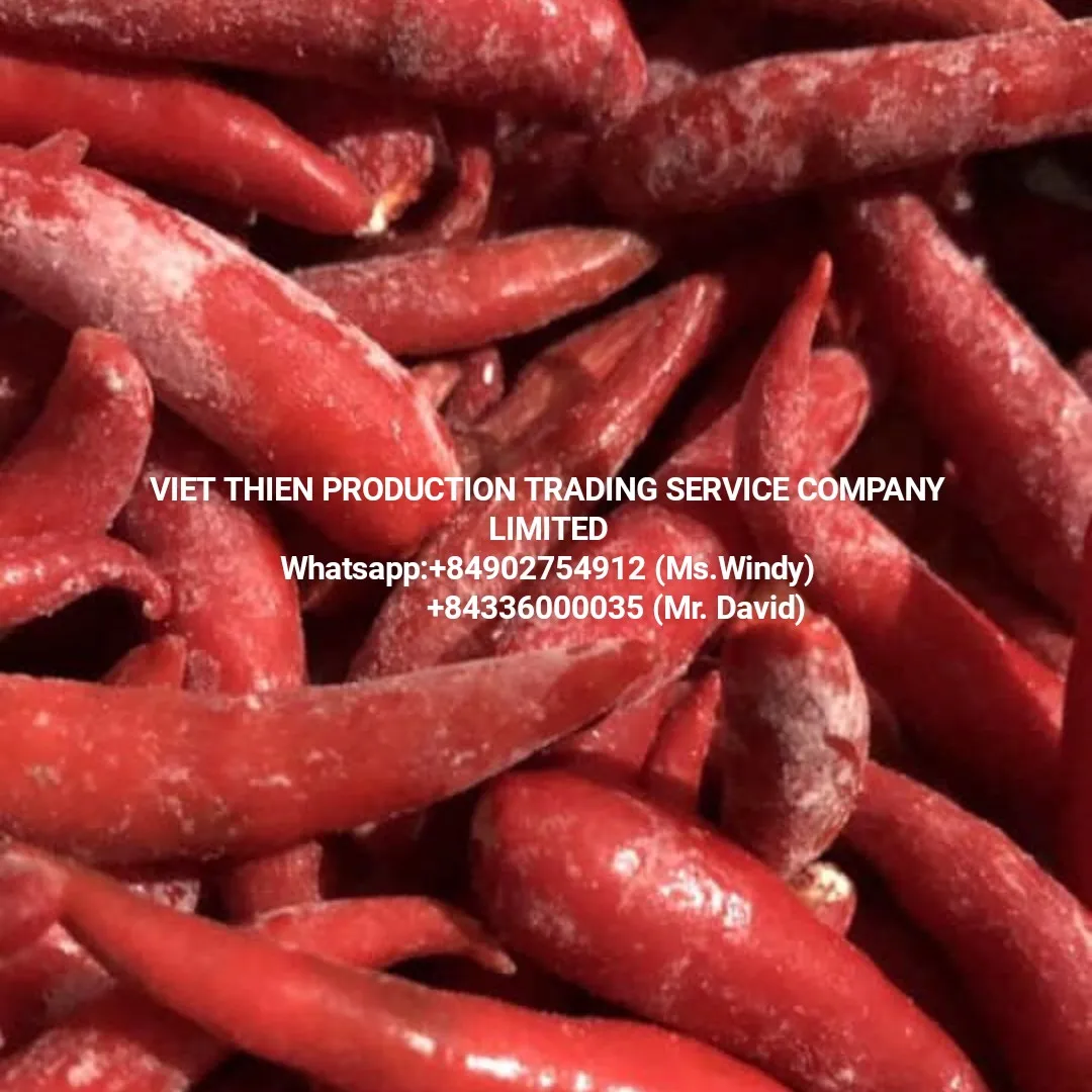 Frozen chili high quality from Vietnam cheap wholesale Chili red frozen Available in bulk
