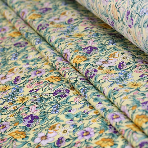 
Variety Floral 100% Cotton Fabric Customized Printed For Garment 
