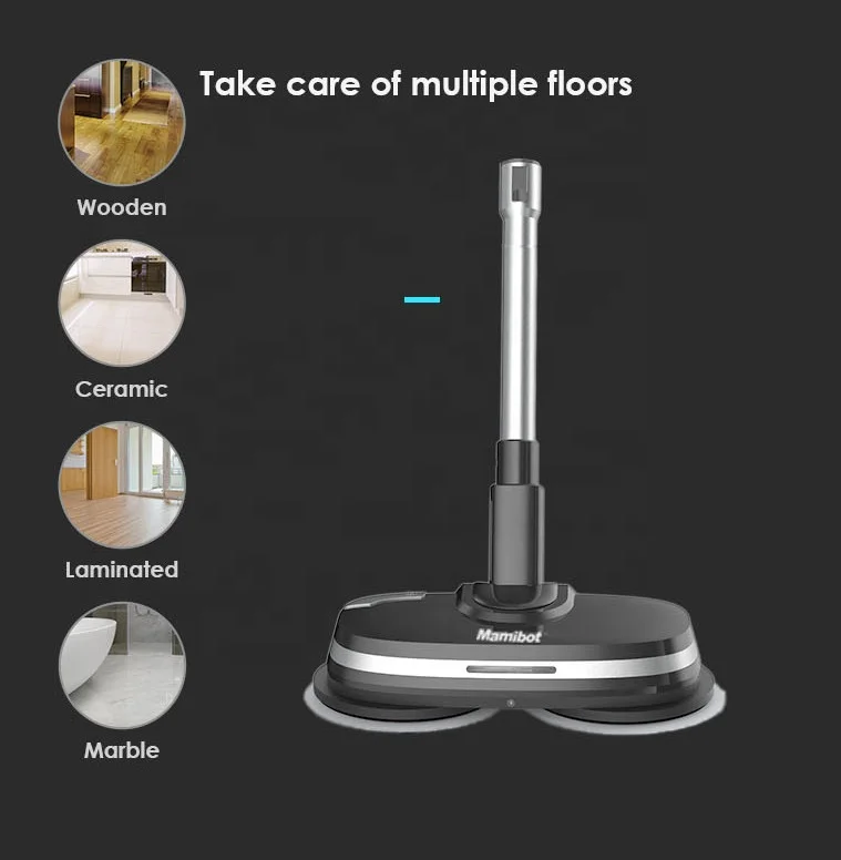 Mamibot MOPA580 Cordless Electric Mop Handheld Rechargeable Floor Cleaner Wet and Dry Spin Mop