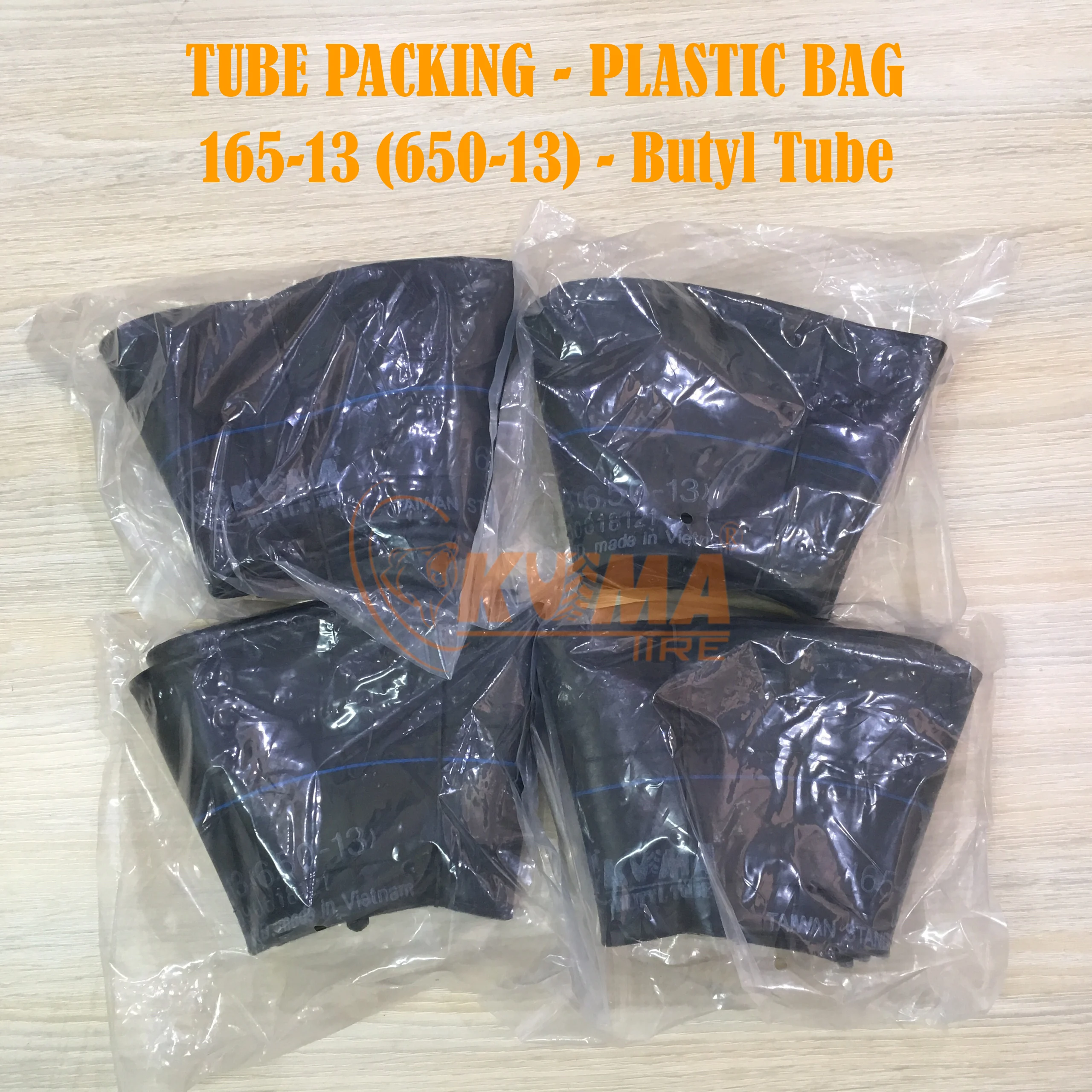 Butyl Tube 165-13 (650-13)  Kuma Tube - Made in Vietnam - Passenger Tube
