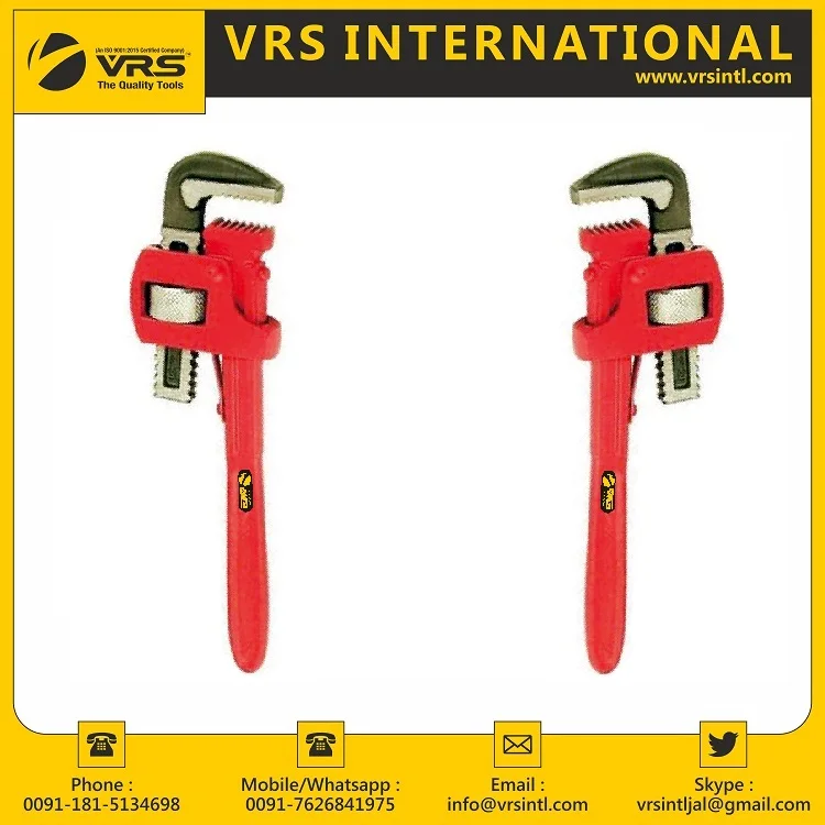 High Quality Carbon Steel Pipe Wrench Stillson Type available in Various Sizes Hand Tool used for Industrial and Personal Work