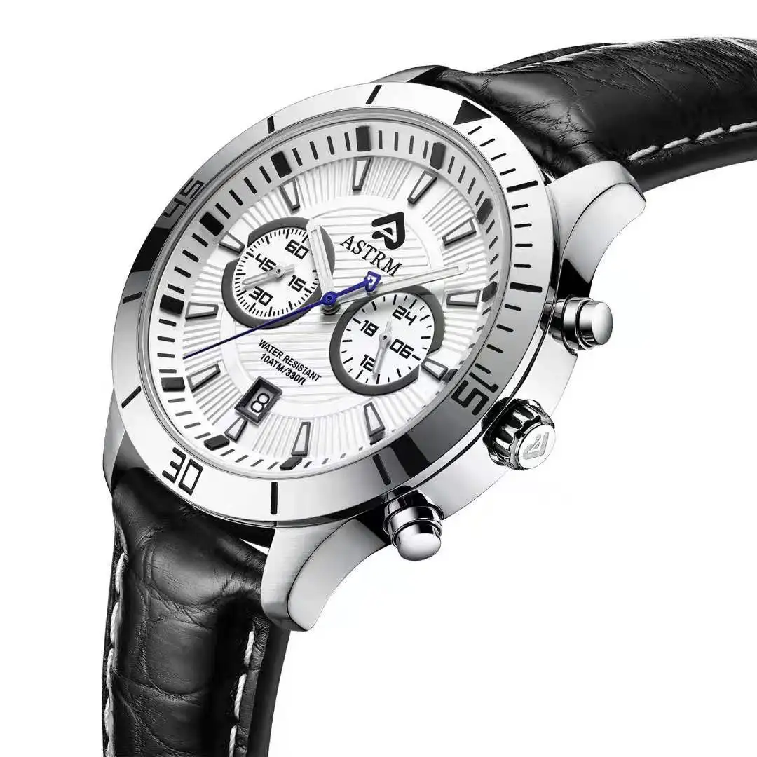 2022 Fashion business stainless steel watch Japan quartz movement man watches  quartz watch bracelet