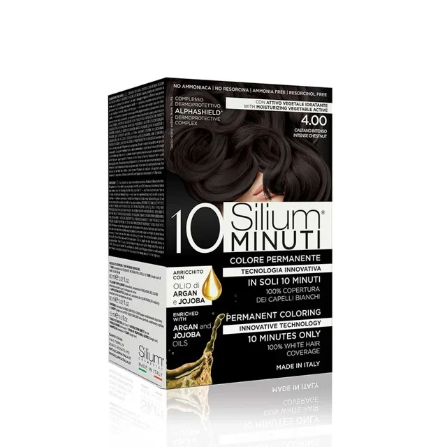 Made in Italy hight quality 10 minutes ammonia free intense chestnut permanent hair dye cream color kit