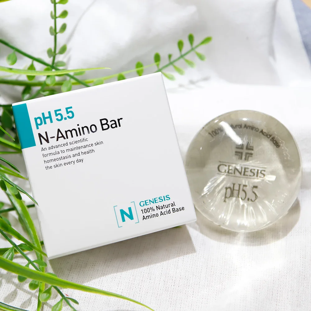 Genesis N-Amino Bar pH 5.5 Transparent Soap Sensitive Atopic Dermatitis Skin Higher Effect Premium Item Mild Skin Weak Acid New