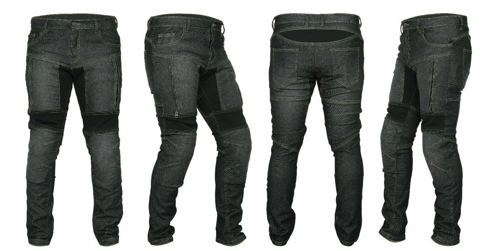 Mens Motorcycle Jeans Motorbike Pants Rider Protective Lining made with Lining Motorcycle Jeans denim Jeans Pants