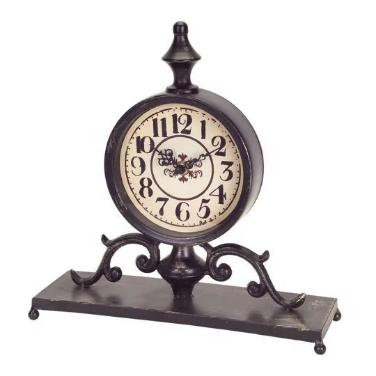 Antique Metal Table Clock
