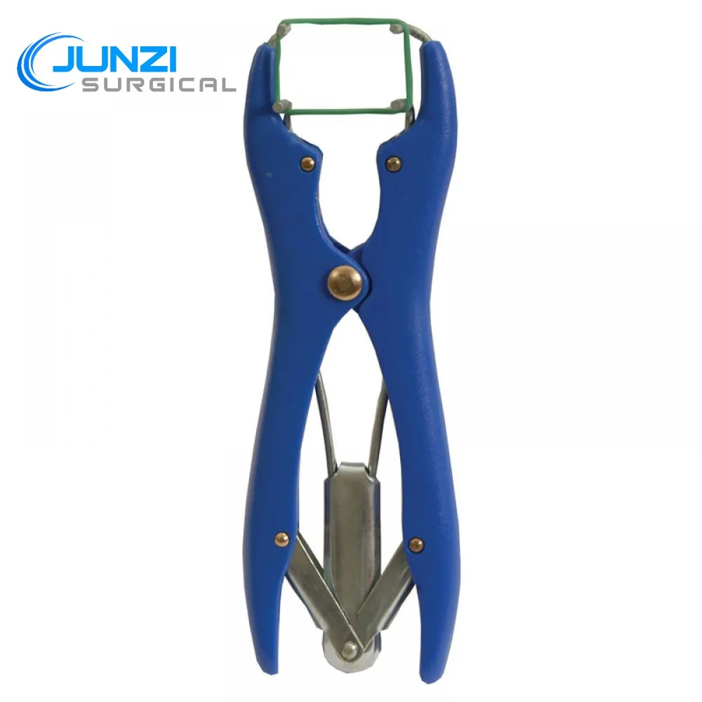 Plastic Castrator Plier Elastrator Tool Dock Tail In Plastic body with multiple Colors