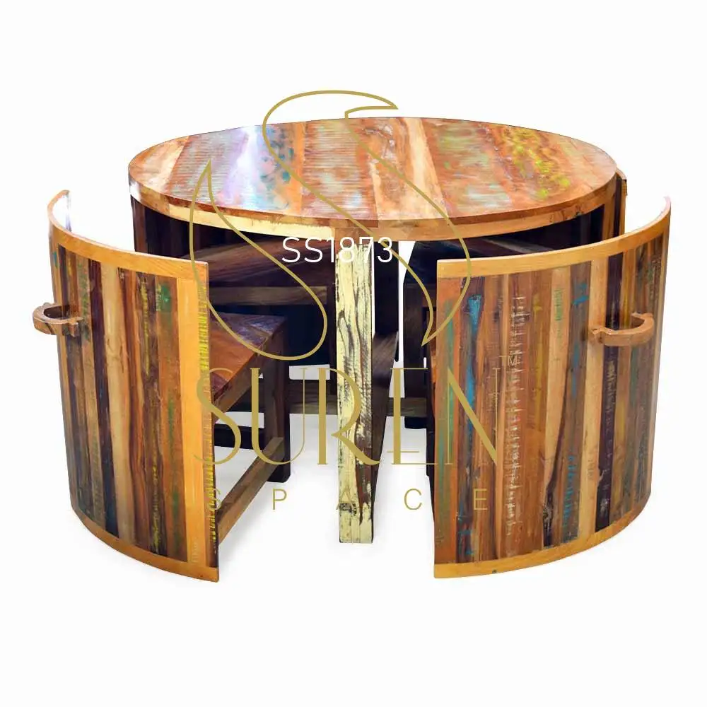 Профессиональный поставщик отличного качества переработанный круглый четырехразовый обеденный набор для ресторанов и курортов по доступной цене