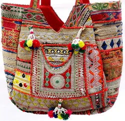 Vintage Banjara Embroidery Ethnic Patchwork Handmade  Bags Vintage Tote Bags
