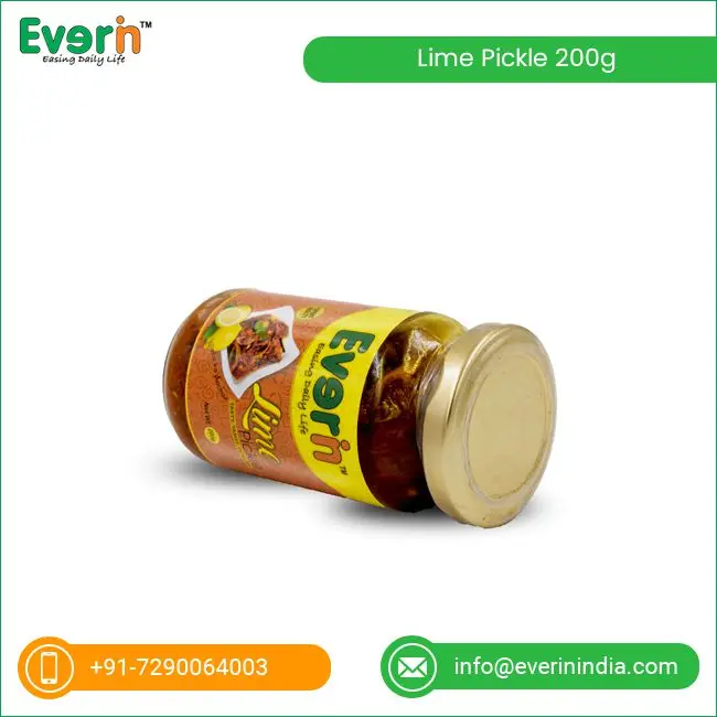 Spicy Taste 200g Lime Glass Jar Pickle