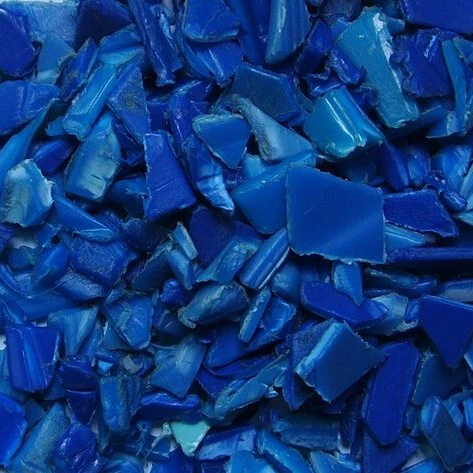 high quality Recycled HDPE Blue Drum Scrap Baled Bulk HDPE Granules HDPE Blue Drum Flakes Price Per Ton