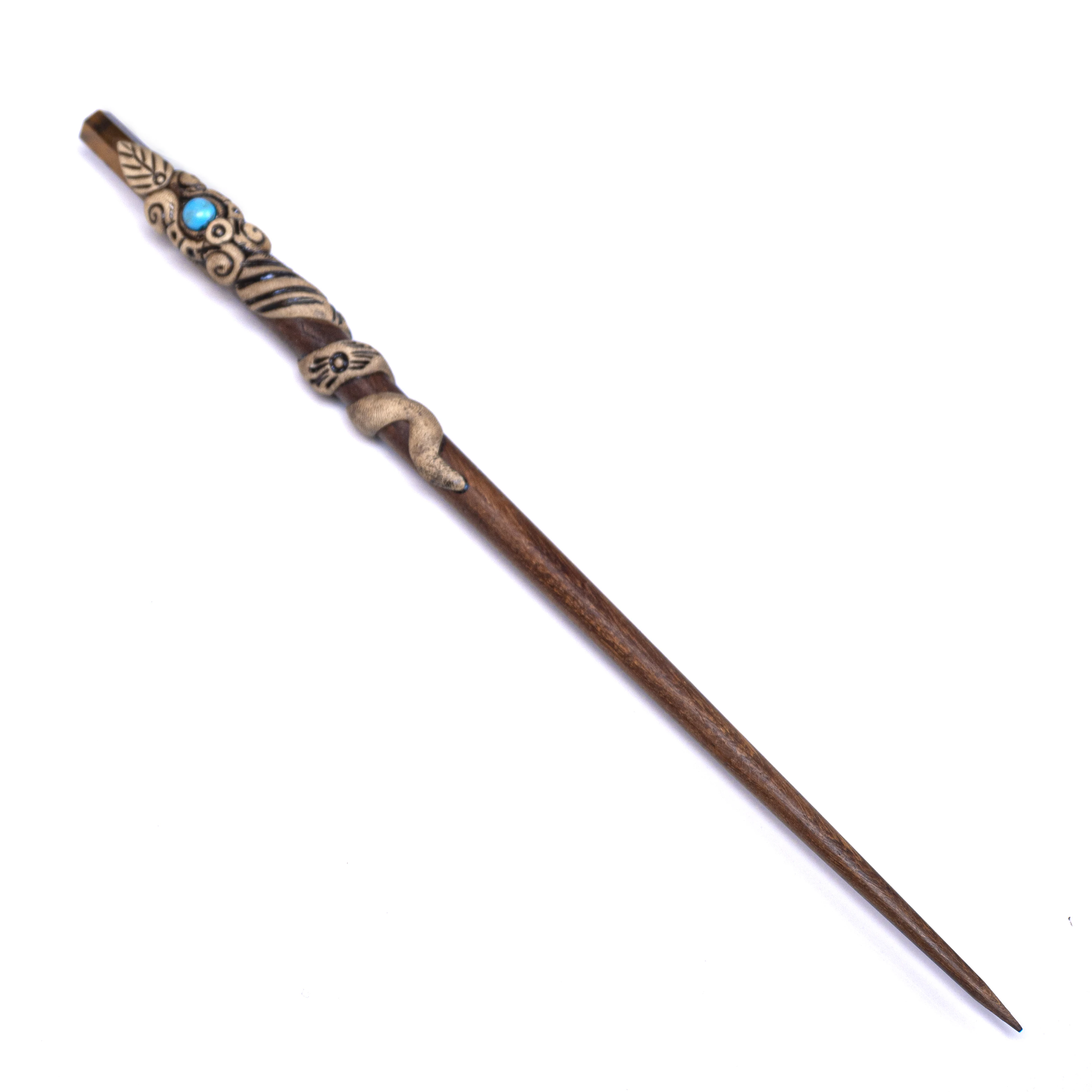 Tiger Eye Stone Hair Jewelry Accessories Acetate Chopstick Vintage Hair Stick Women Girls Long Hair Stick