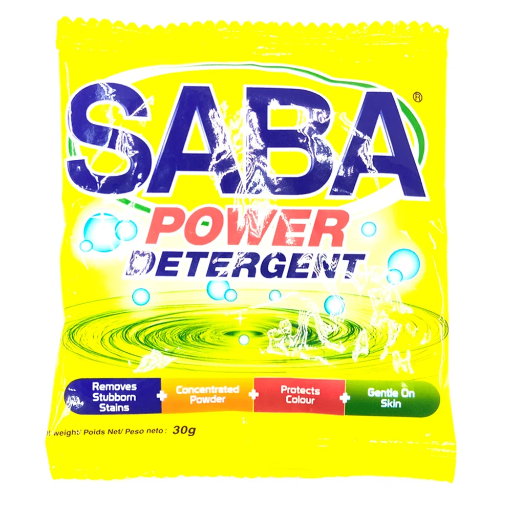 Laundry Detergent Powder Saba Power Laundry Washing Powder Soap for Household / Commercial Used
