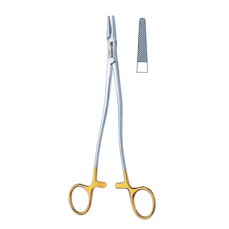 Держатель Иглы Bozeman 20 см, карбид вольфрама, позолоченные, инструменты для пластиковой хирургии, Simrix