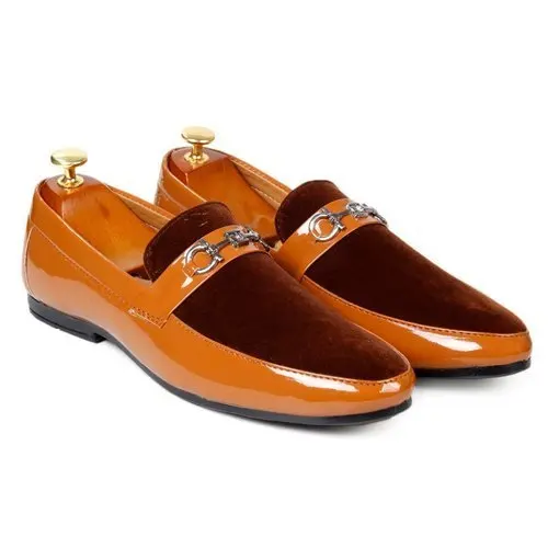 New design slip on casual pure genuine party wear loafer synthetic leather shoes men