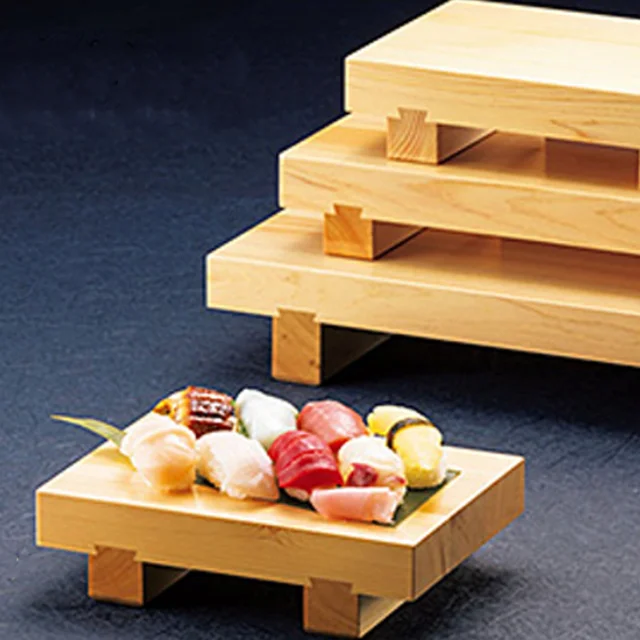
Hot Sale Sushi and Sashimi Morikomi Dish Wood Plates for Food and Food decorator 