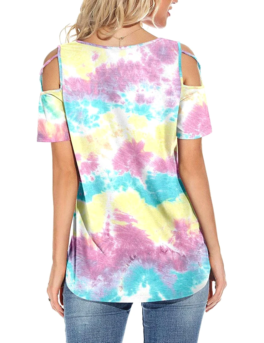  Оптовая продажа летние модные женские футболки с круглым вырезом и принтом