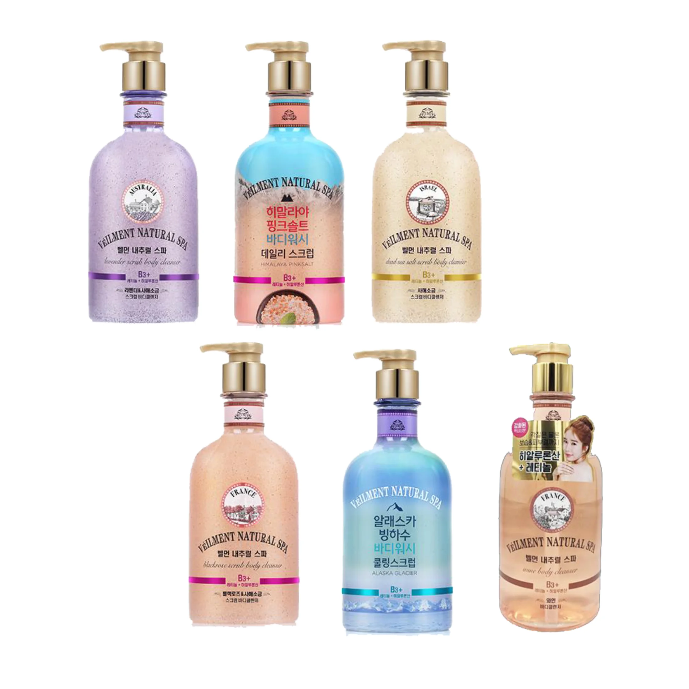 2-в-1 отшелушивания кожи мертвых морская соль скраб для тела мыть hydeation Сияющий естественный аромат из Южной Кореи