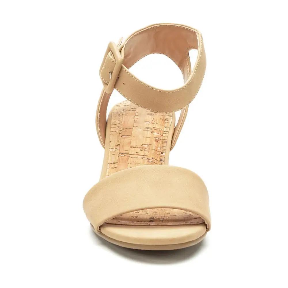 women fancy high fashion heels open toe buckle strap closure  wedges sandals shoes (LAJWG0012)