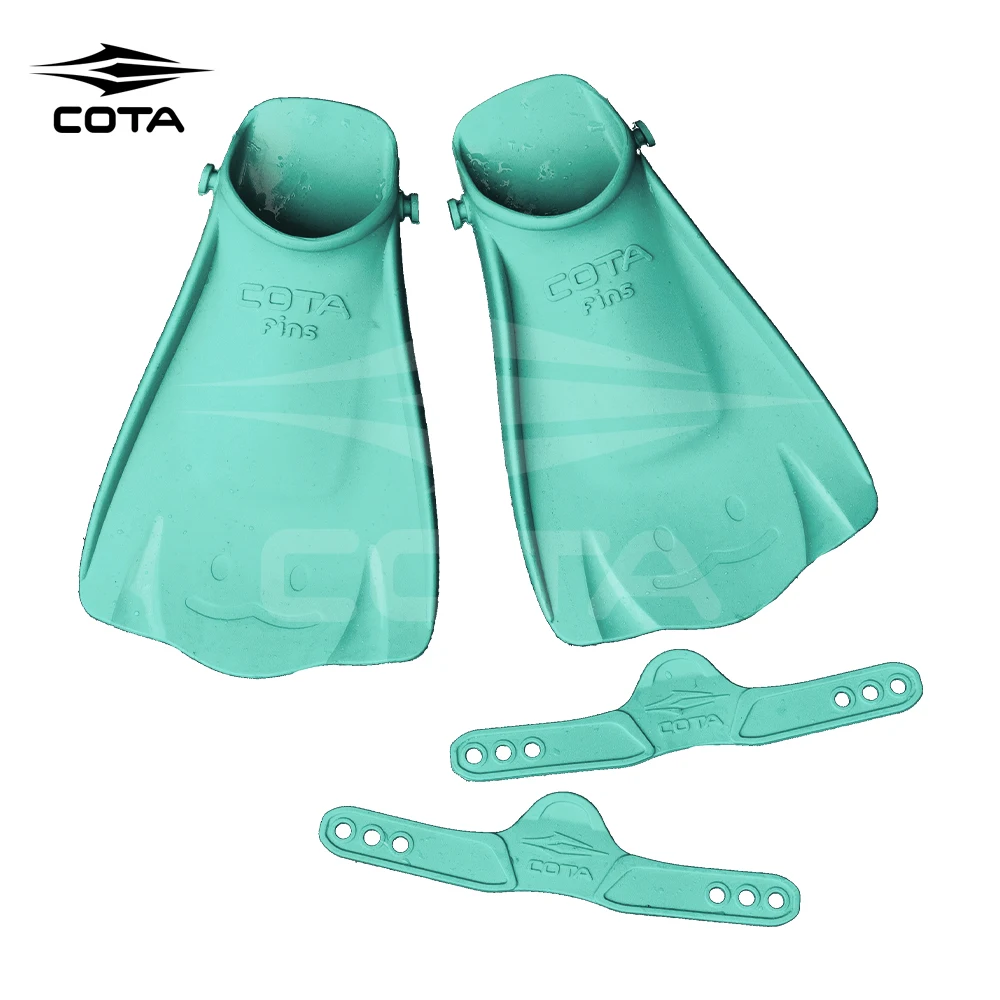 
 Лучшее качество резины и минимальным сопротивлением детские плавательные ласты для тренировок с регулируемым ремешком и открытым каблуком с коротким шикарным замочком фридайвинга плавники  