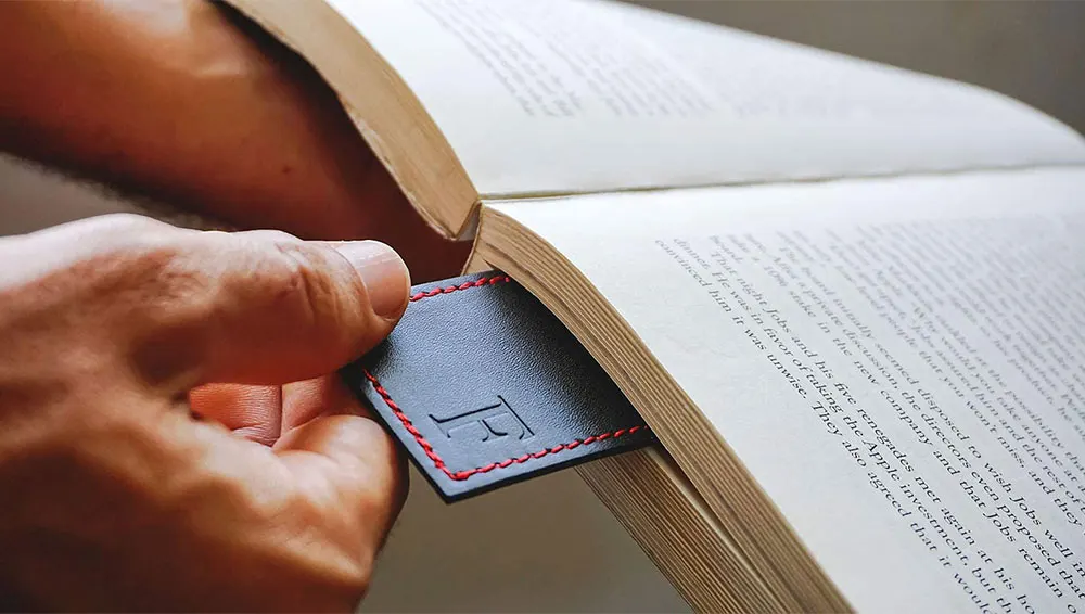 Factory Stock Leather Bookmarks Personalized and Monogrammed with The Letter