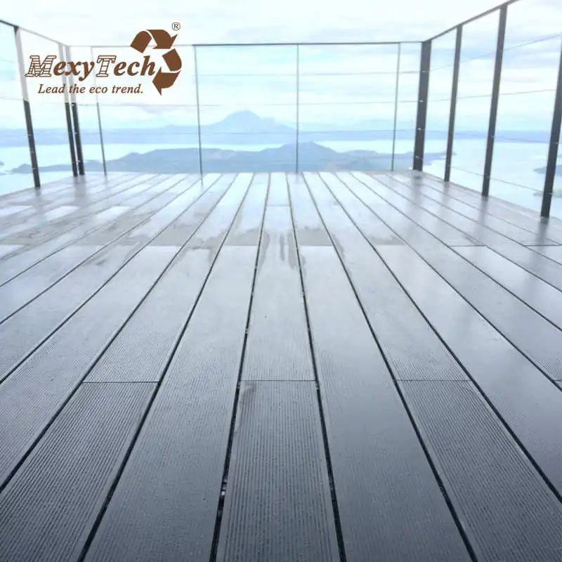 high quality cheap outdoor wood plastic composite decking 140x25mm