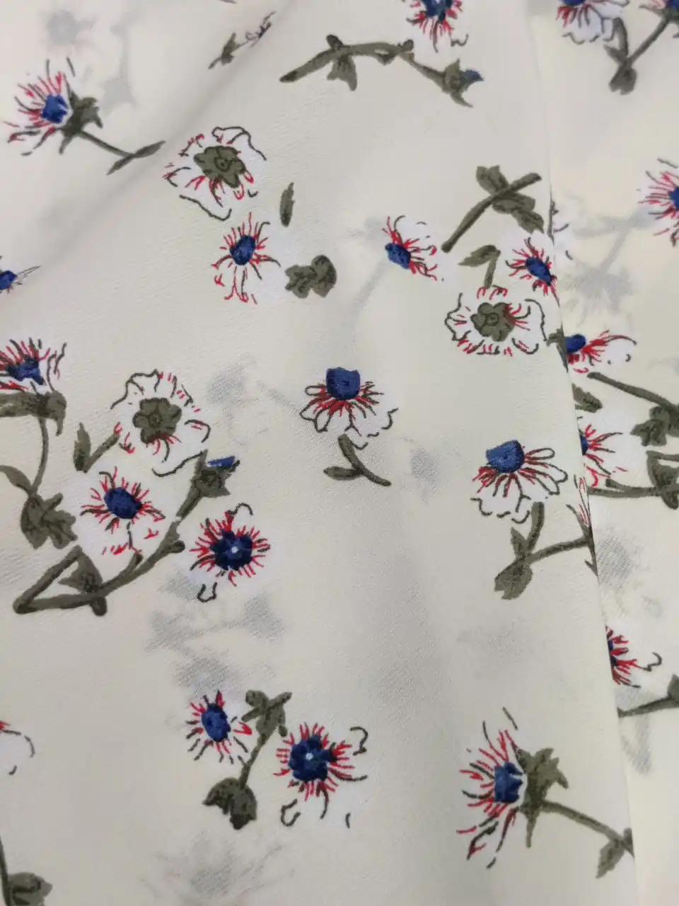 FAUX GEORGETTE POLYESTER FABRICS DYED FABRICS HOT SALE FOR GARMENTS CHEAPEST RATES