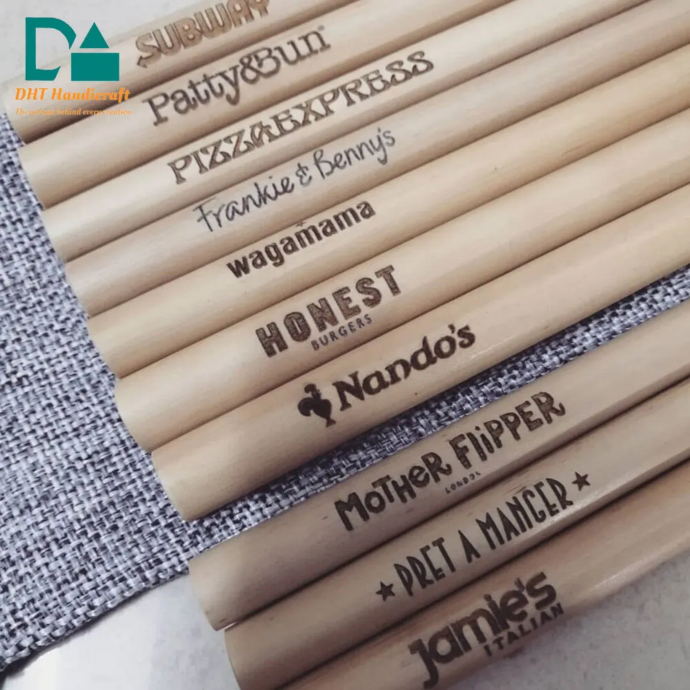 Environmental Friendly Bamboo Product Natural Bamboo Material Drinking Bamboo Straw Manufactured In Vietnam