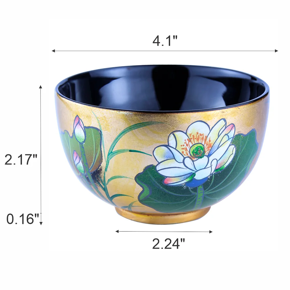 
Handicraft Multi-Function Wood Bowls Lacquer Home Decoration Vietnamese Lacquerware Bowl 
