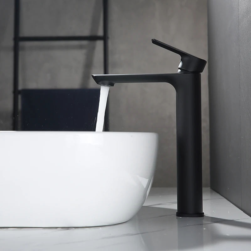 Empolo russia single lever square line basin faucet without time delay faucet bathroom water tap