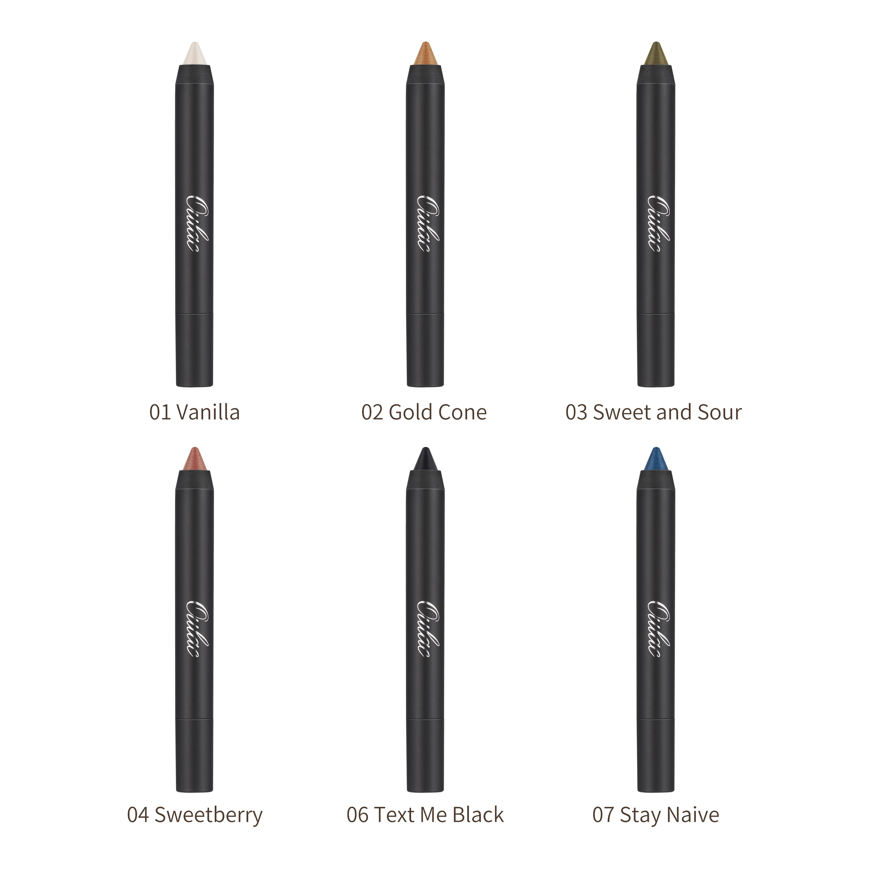 OULAC Problack long high quality in stock eye makeup eyeshadow pencil cream shadow stick