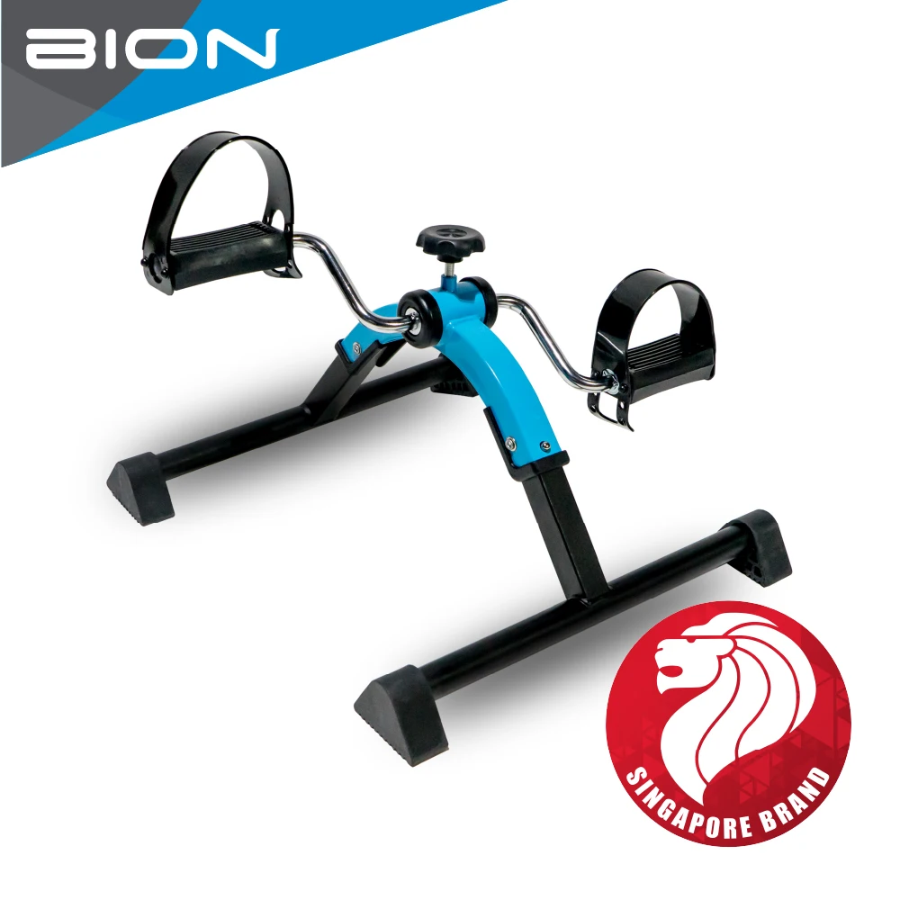 [BION] Pedal Exerciser For Elderly Foldable Blue Leg Exercise Bike Under Desk Leg Arm Trainer Leg Exerciser