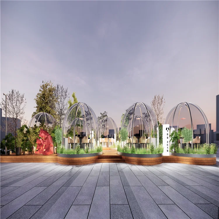 Geodesic Dome Round  Tent Manufacturer Supplier Pc Dome Tent  Camping Hotel Dome Tent Winter