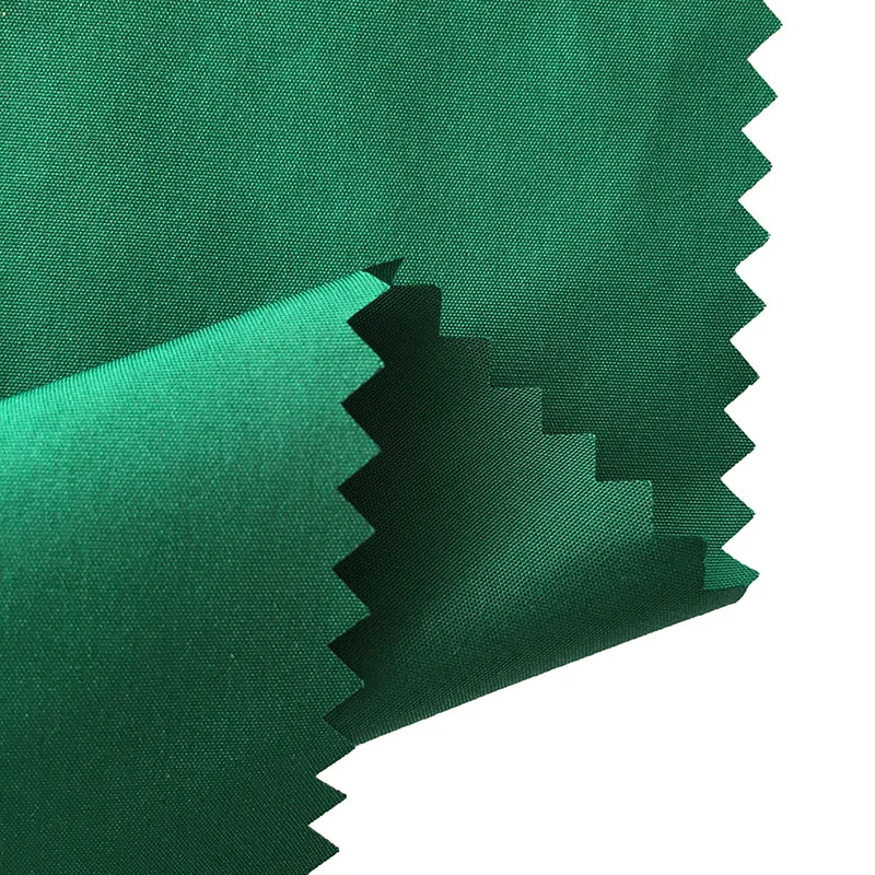 Wholesale 300T Polyester Pongee Fabric PU Coated Fabric 90GSM Anti-Static Fabric For Puffer Jackets