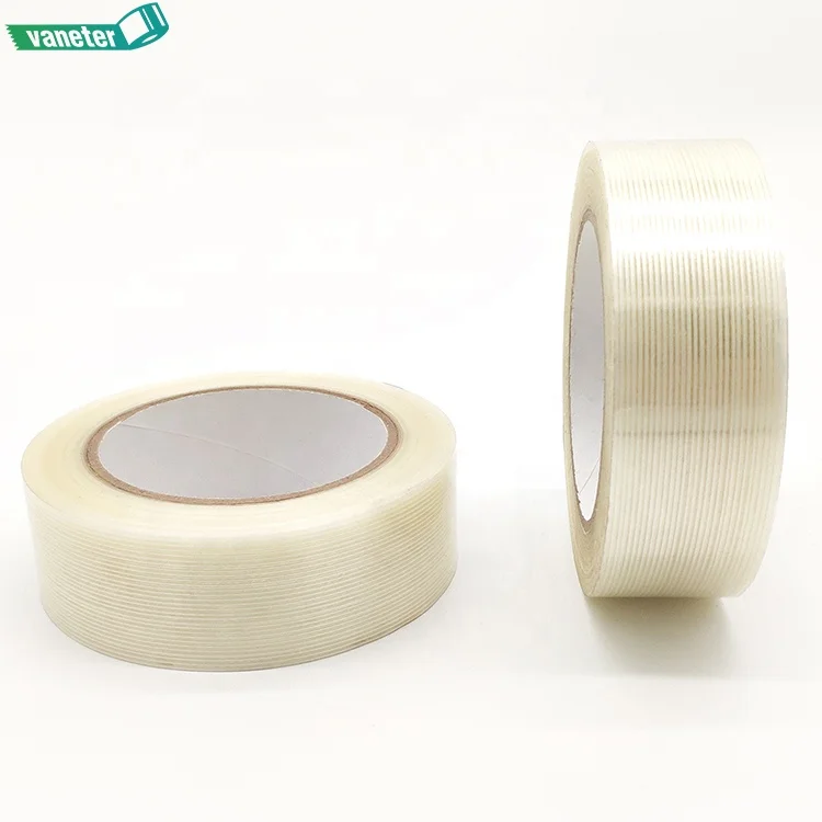 Heavy Duty Strong Packing Wrapping Strapping Fiberglass Tape,  Reinforced Cross Weave Filament Tape