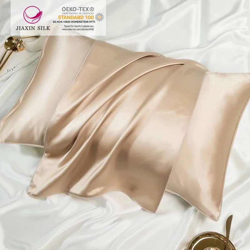 Silver ion infused 100% Natural Mulberry Silk Pillowcase for Hair and Skin Both Sides Grade 6A Silk pillow case