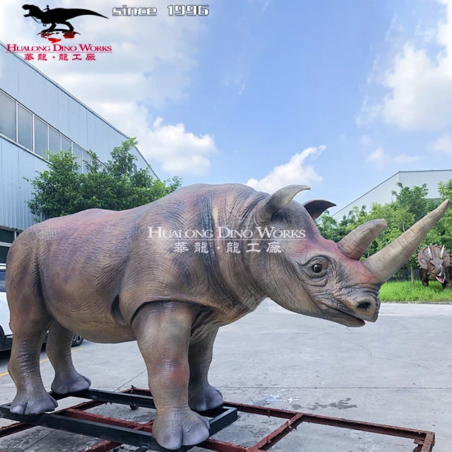 Outdoor Artificial Jungle Animals Model Animatronic Life Size Tiger Animals