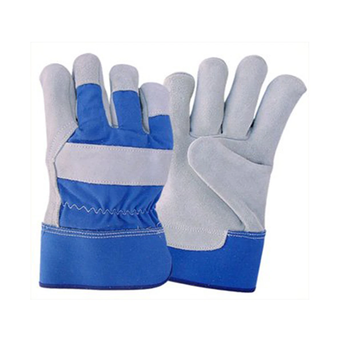 OEM Competitive Price Full Palm Safety Cow Leather Working Gloves Industrial Gardening Work Safety Gloves