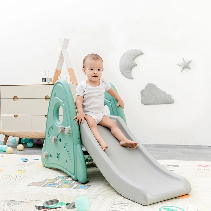 ABST New Cute Hot Sell Baby Kindergarten Indoor Playground Slide And Swing Toy