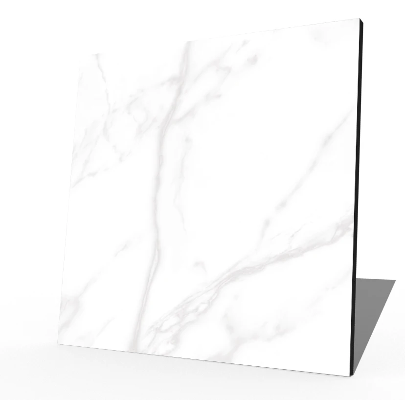 Carrara white marble vitrified micro crystal porcelain tiles